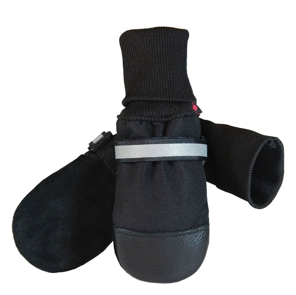 Muttluks Fleece Lined Black Boots, X-Small