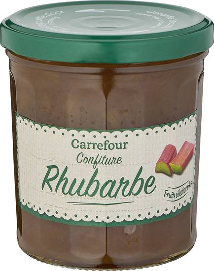 Confiture rhubarbe Carrefour Original - le pot de 370g
