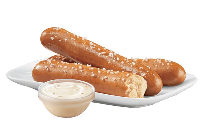 Pretzel Sticks with Zesty Queso