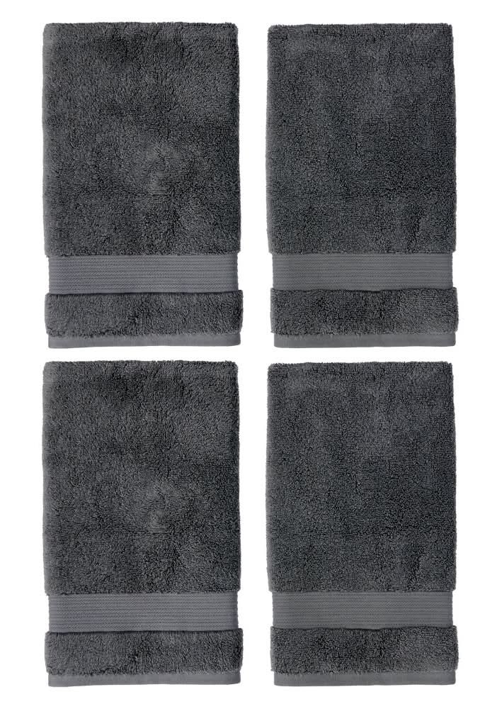 KIRKTON HOUSE Gray 4 Pack Hand Towels