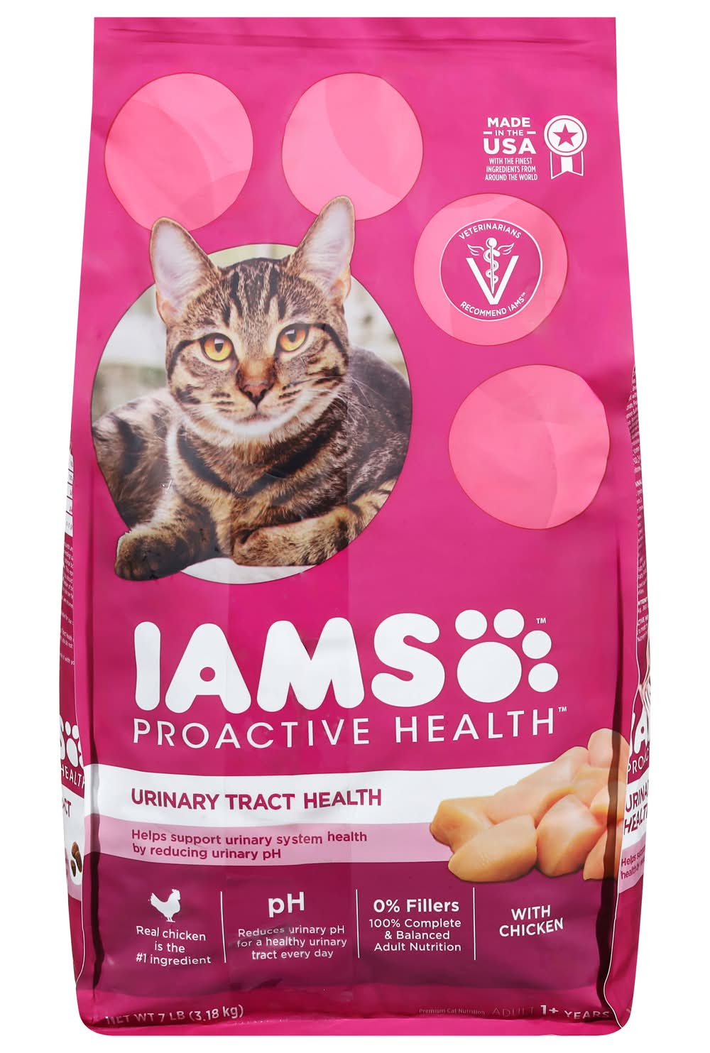 Iams Proactive Health Urinary Tract Chicken Cat Food For 7+ Years (7.01 lbs)