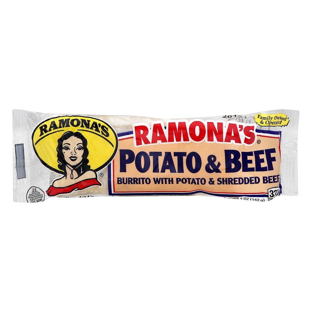 Ramona's Potato and Beef Burrito