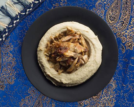 Hummus with Chicken Shawarma
