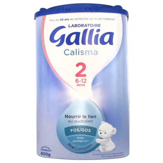 Gallia Calisma 2ème Âge 6-12 Mois 800 g