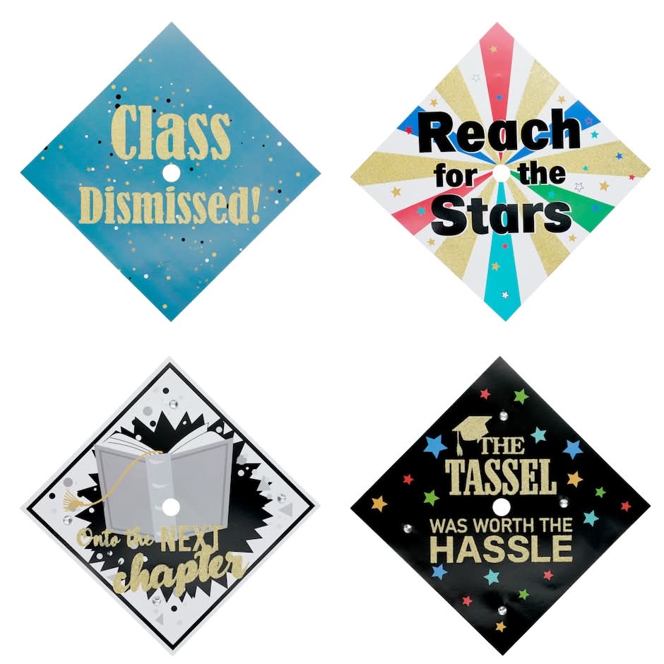 Graduation Cap Covers, 9.75x9.75 in.
