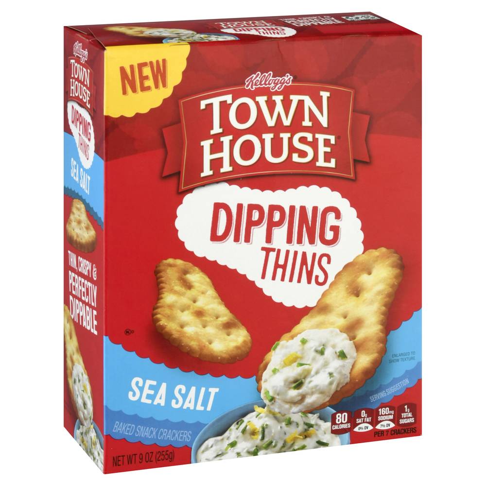 Town House Dipping Thins Sea Salt Baked Snack Cracker