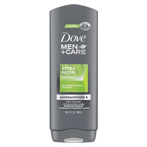 Dove Men+Care Body Wash and Face Wash Extra Fresh - 18.0 fl oz