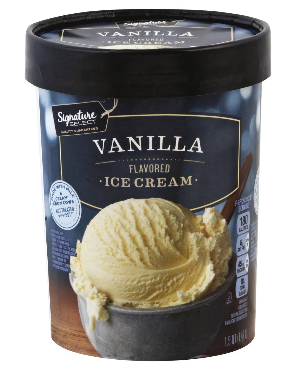 Signature Select Ice Cream, Vanilla (1.5 qt)