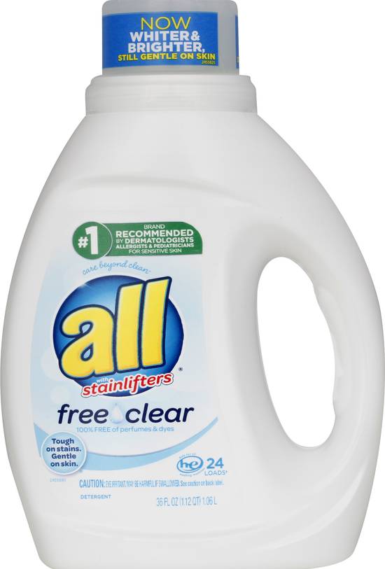 All Free Clear Detergent With Stainlifters