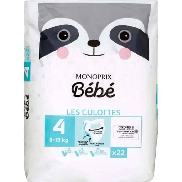 Monoprix Bébé Les Culottes Taille 4 : 8-15 Kg Le Paquet De 22