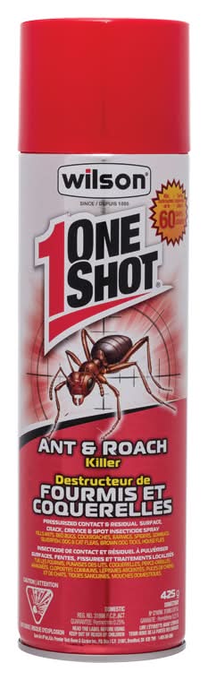Wilson oneshot one shot destructeur de fourmis et de coquerelles (425 g) - one shot ant aerosol 425g (ant aerosol indoor and outside use-- fast knock down and residual action)
