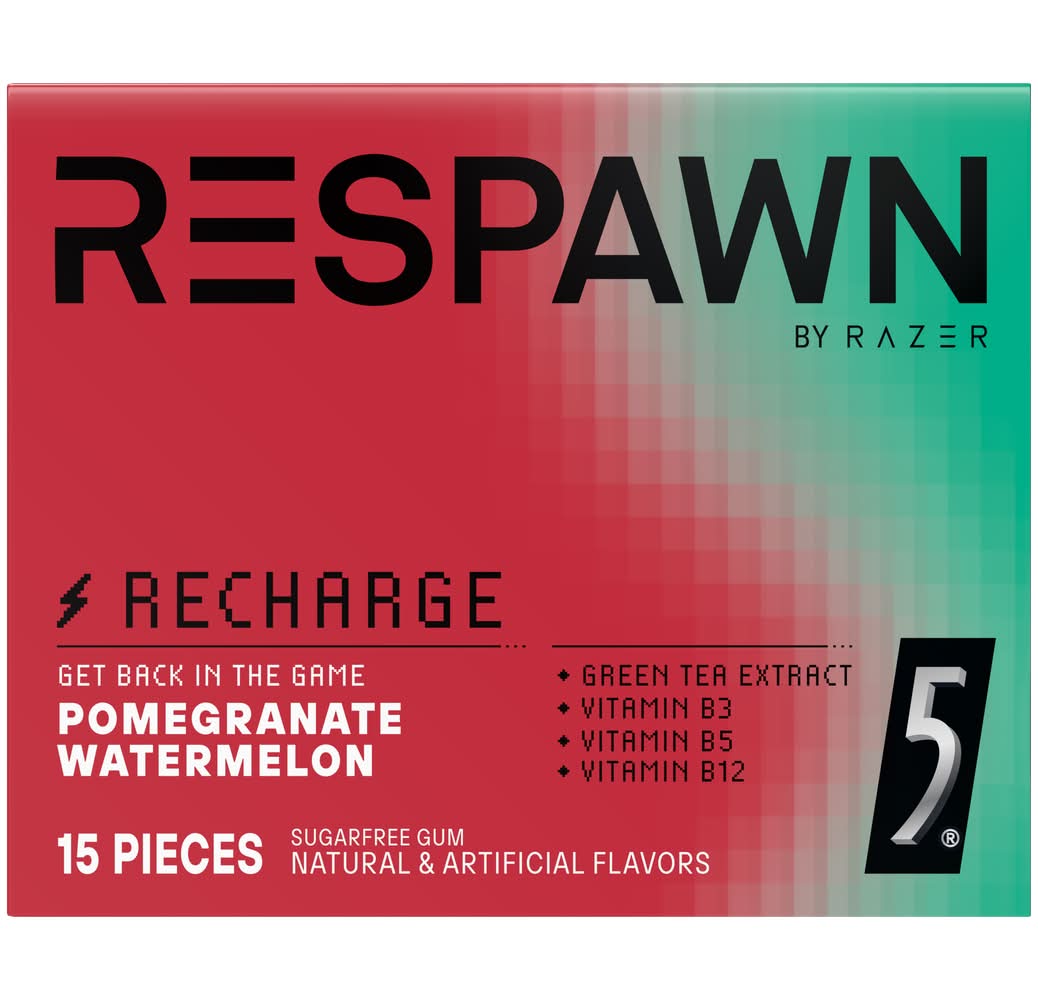 Razer Sugar Free Chewing Gum, Pomegranate-Watermelon (15 ct)