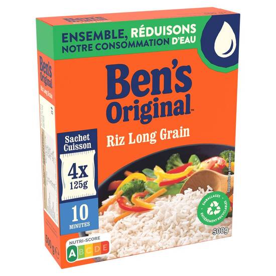 Riz long grain cuisson rapide - Ben's original - 4x125 gr