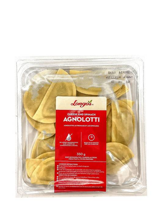 Longo's Cheese & Spinach Agnolotti (350g)