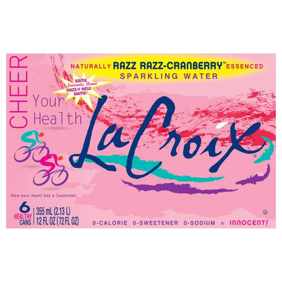 Lacroix Razz-Cranberry Sparkling Water (6 ct, 72 fl oz)