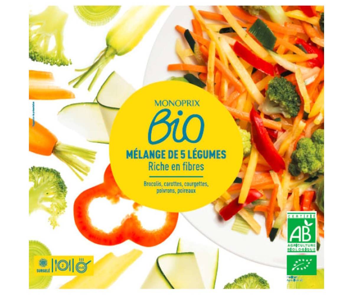 Monoprix Bio - Mélange de 5 légumes (600g)