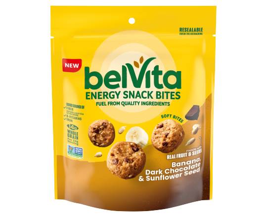 BelVita Banana Dark Chocolate & Sunflower Seed Energy Snack Bites (5 oz)
