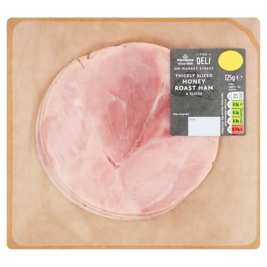 Morrisons Honey Roast, The Deli on Market Street Thickly Sliced Ham (4 pack)