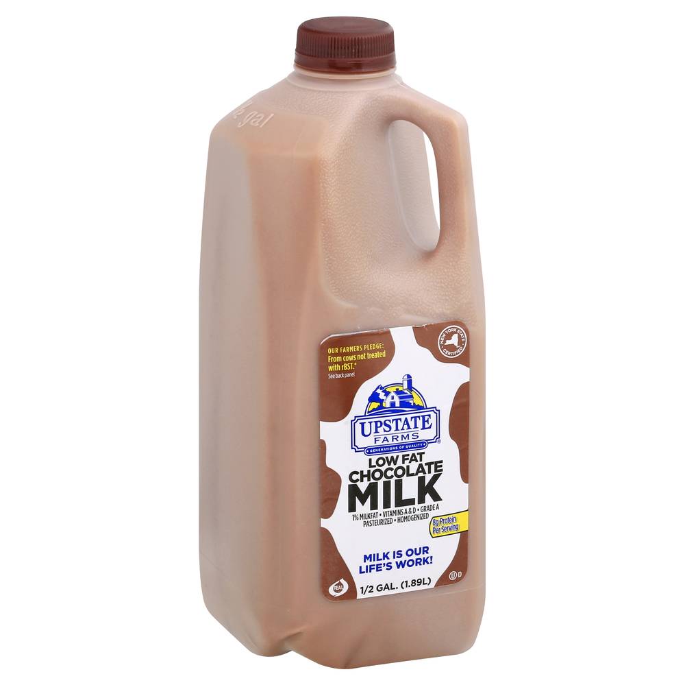 Upstate Farms Milkfat Low Fat Milk, Chocolate (0.5 gal)