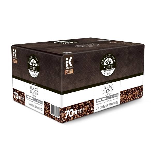 Executive Suite® Coffee Single-Serve Coffee K-Cup® Pods, House Blend, Carton Of 70