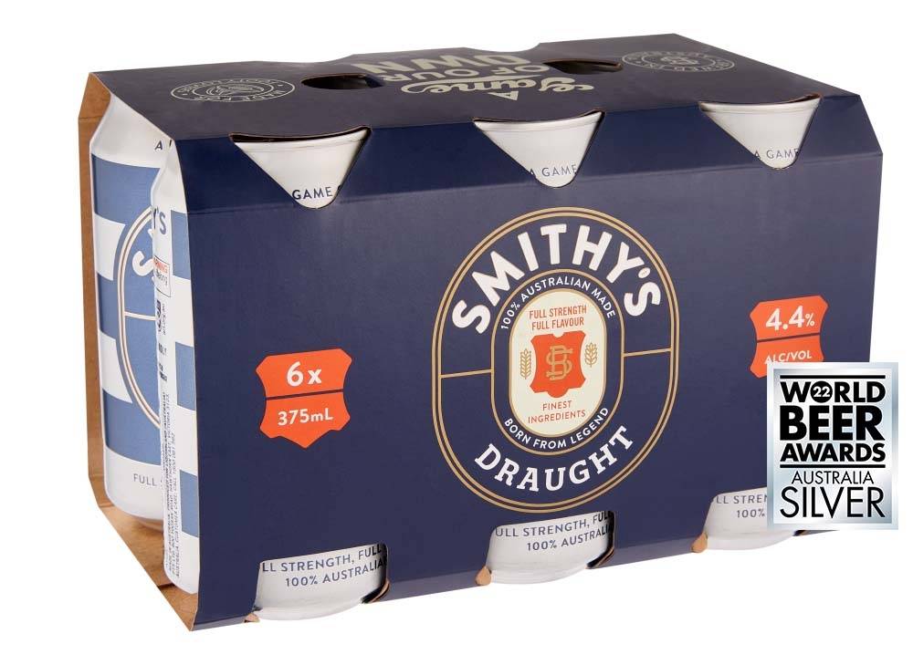 Smithy's Draught Can 375mL X 6 pack