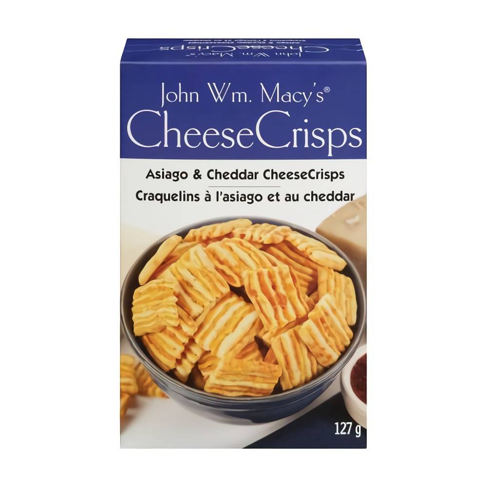 John Wm. Macy's Cheddar Asiago Cheese Crisps (127 g)