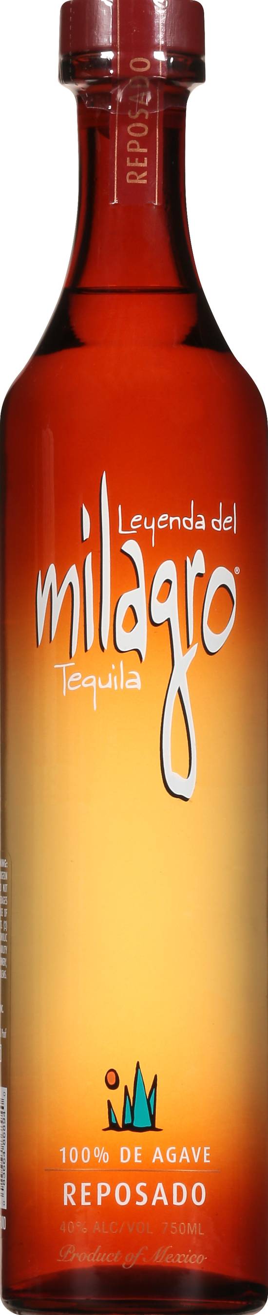 Milagro Mexican Reposado Tequila (750 ml)