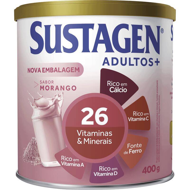 Sustagen complemento alimentar sabor morango (400 g)