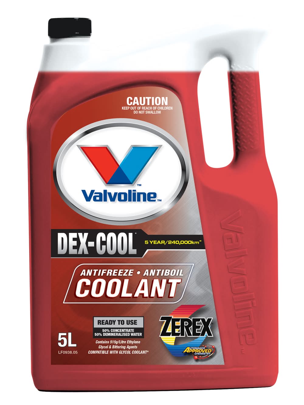 Valvoline 5L Ready To Use Zerex Dex-Cool Coolant
