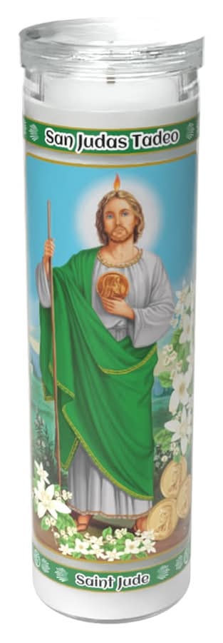 Veladoras Misticas Saint Jude-San Judas Religious Prayer Candle, 8 in