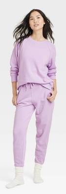 Colsie Women's Fleece Sweatshirt, S, Purple