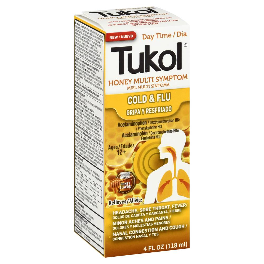 Tukol Daytime Multi Symptom Honey Cold & Flu (4 fl oz)