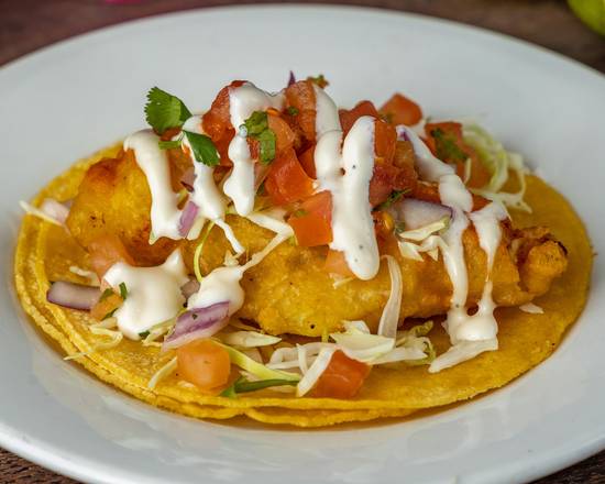 Order Fish Taco food online from Baja Cali Fish & Tacos store, Arcadia on bringmethat.com