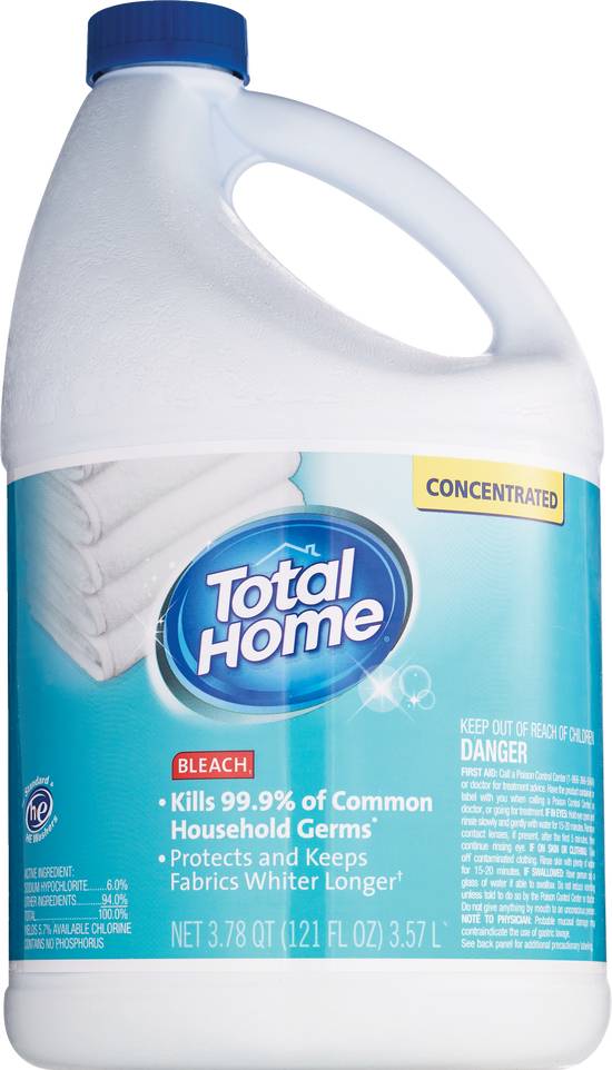 Total Home Concentrated Bleach, 121 OZ