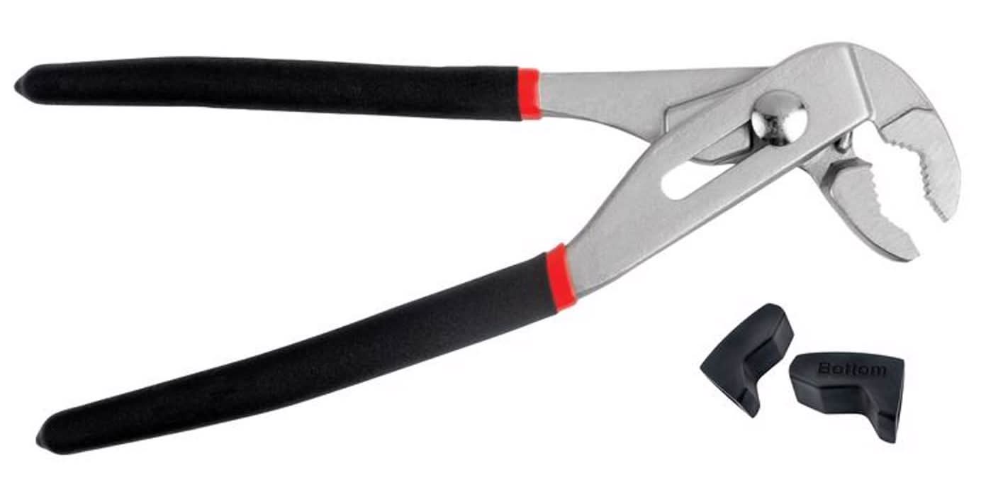 Superior Tool Pipe Wrench Plier Black/Red 3 Pc