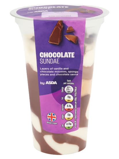 ASDA Chocolate, Sundae (125g)
