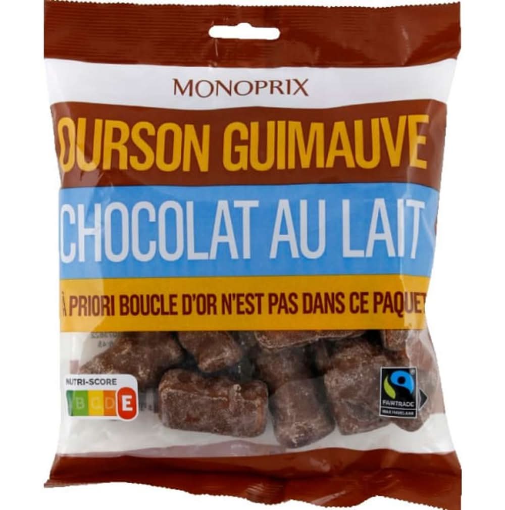 Monoprix - Petits oursons guimauve chocolat au lait (200g)