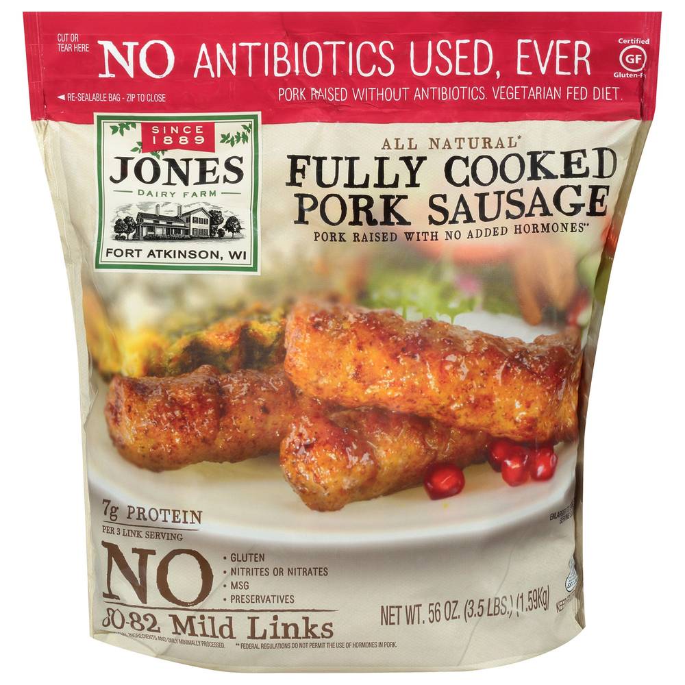 Jones Dairy Farm All Natural Fully Cooked Pork Sausage