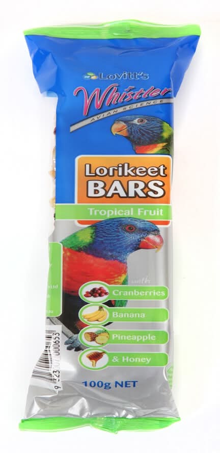 Whistler Tropical Fruit Lorikeet Bar Bird Treats (100g)