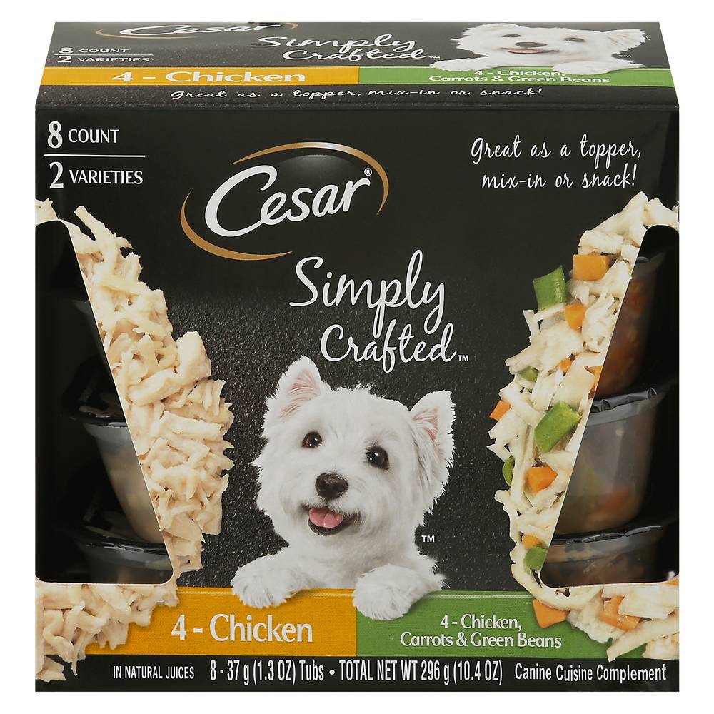 Cesar Simply Crafted Adult Dog Wet Food (10.4 oz, 8 ct)