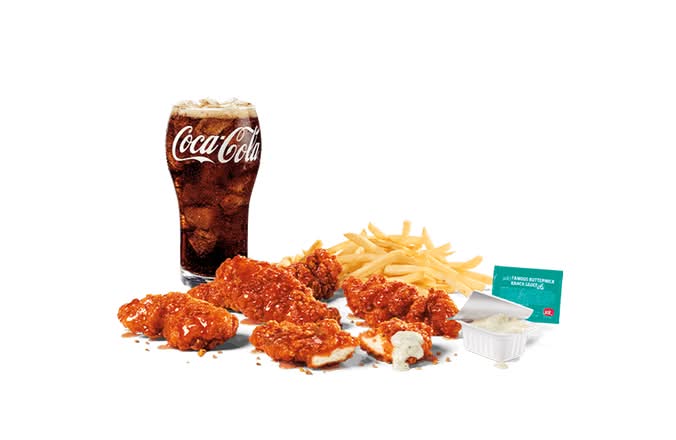 5PC Hot Honey Spicy Chicken Strips Combo