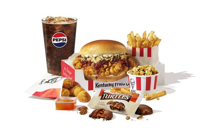 Festive Chicken Sandwich Box Meal