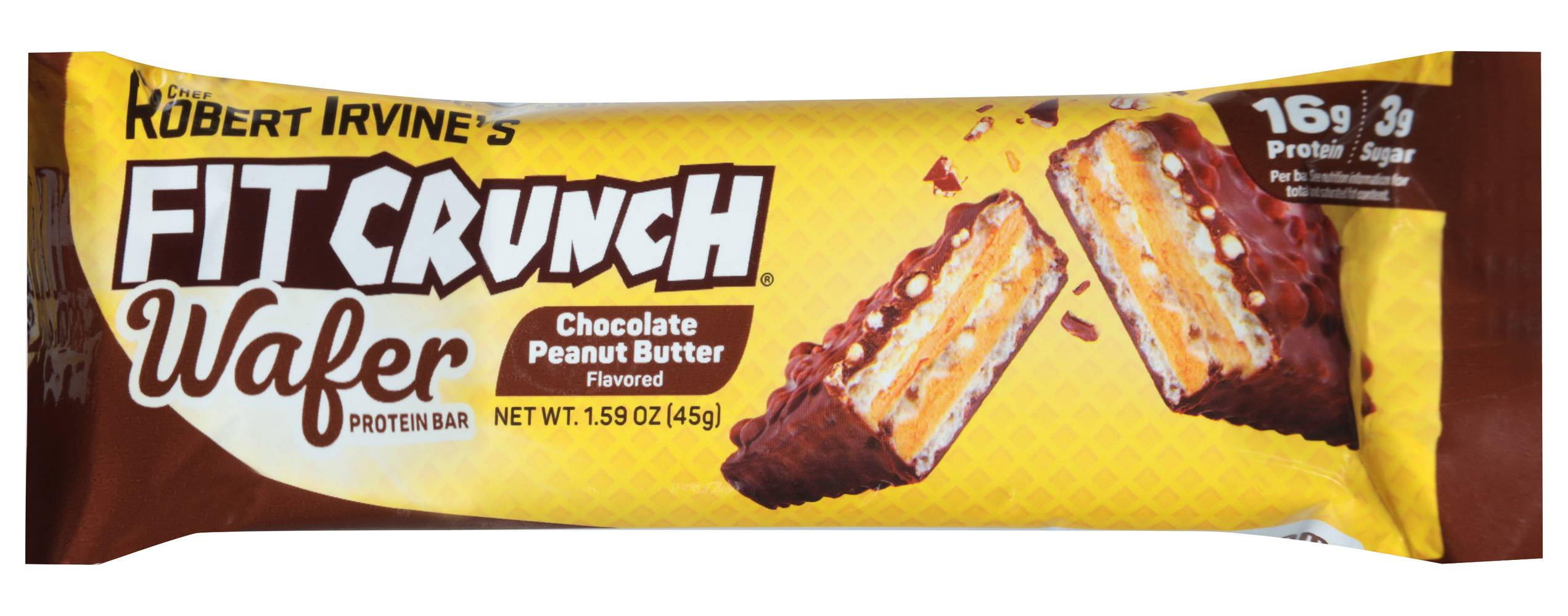 Fit Crunch Wafer Protein Bar, Chocolate Peanut Butter (1.59 oz)