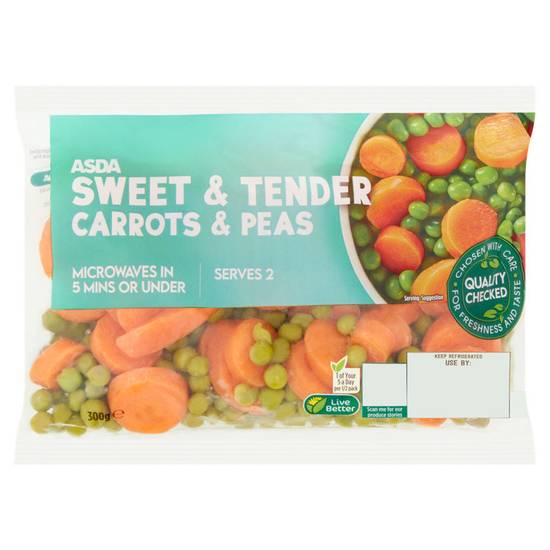 ASDA Sweet & Tender Carrots & Peas 300g