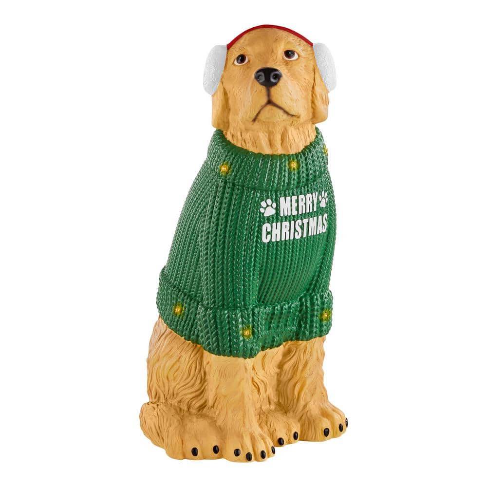 Home Accents Holiday 2.5 Ft. Led Golden Retriever Holiday Porch Greeter