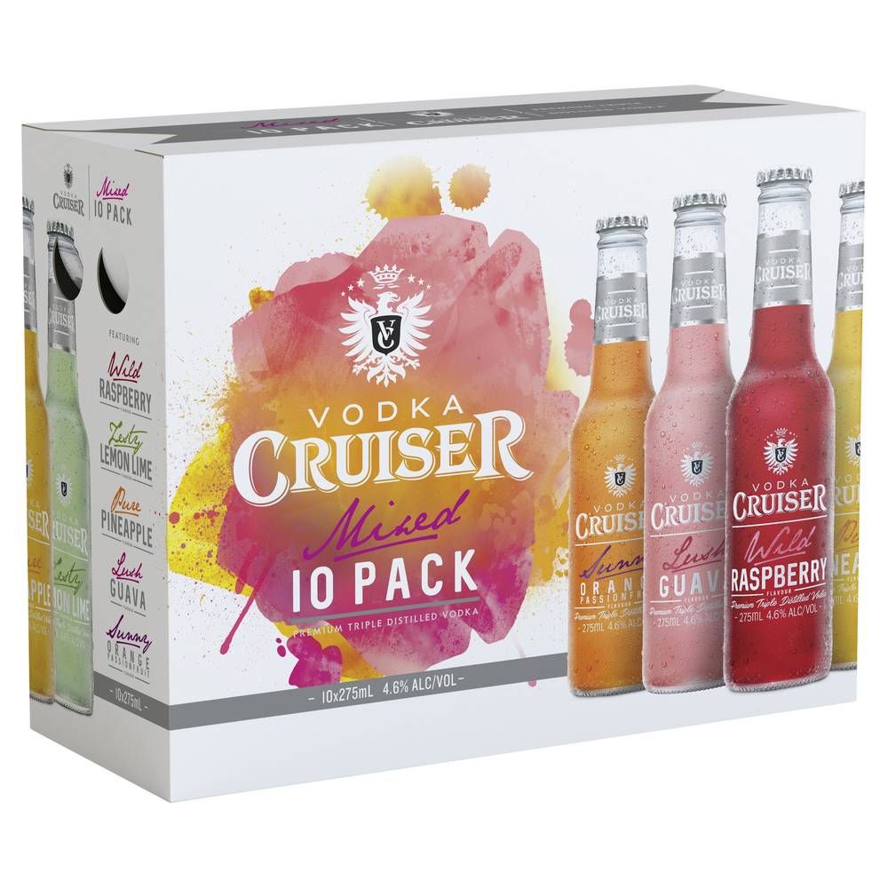 Vodka Cruiser Mixed 275mL  X 10 Pack