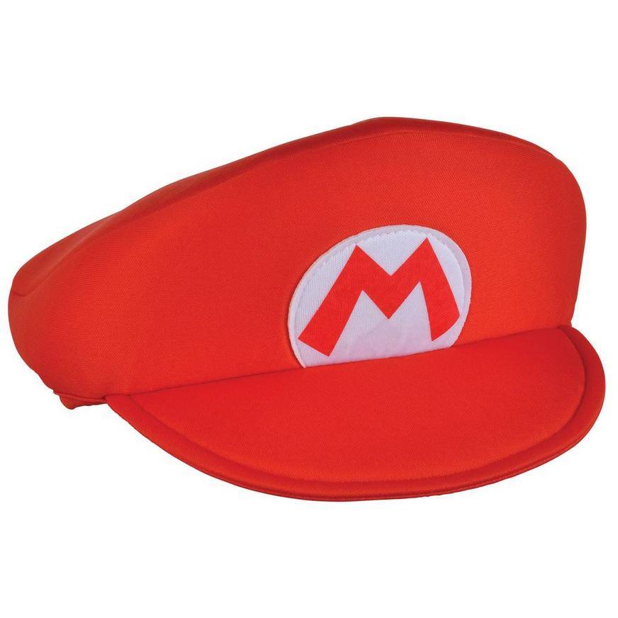 Party City Foam Backed Super Mario Hat (red)