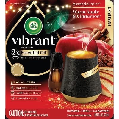 Air Wick Warm Apple & Cinnamon, Essential Mist (0.67 fl oz)
