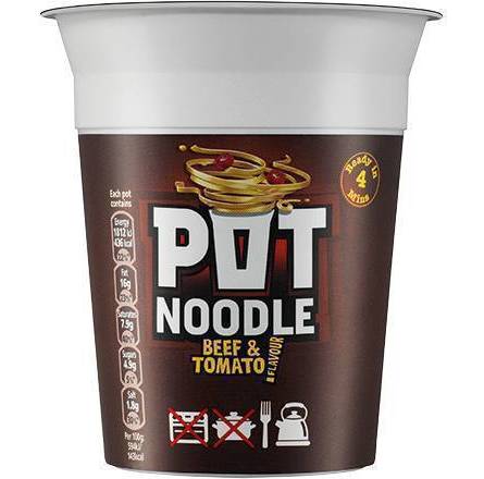 Pot Noodle Beef & Tomato Standard Pot Noodle 90g