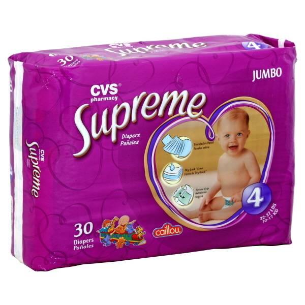 CVS Pharmacy Supreme Caillou Diapers (30 ct)